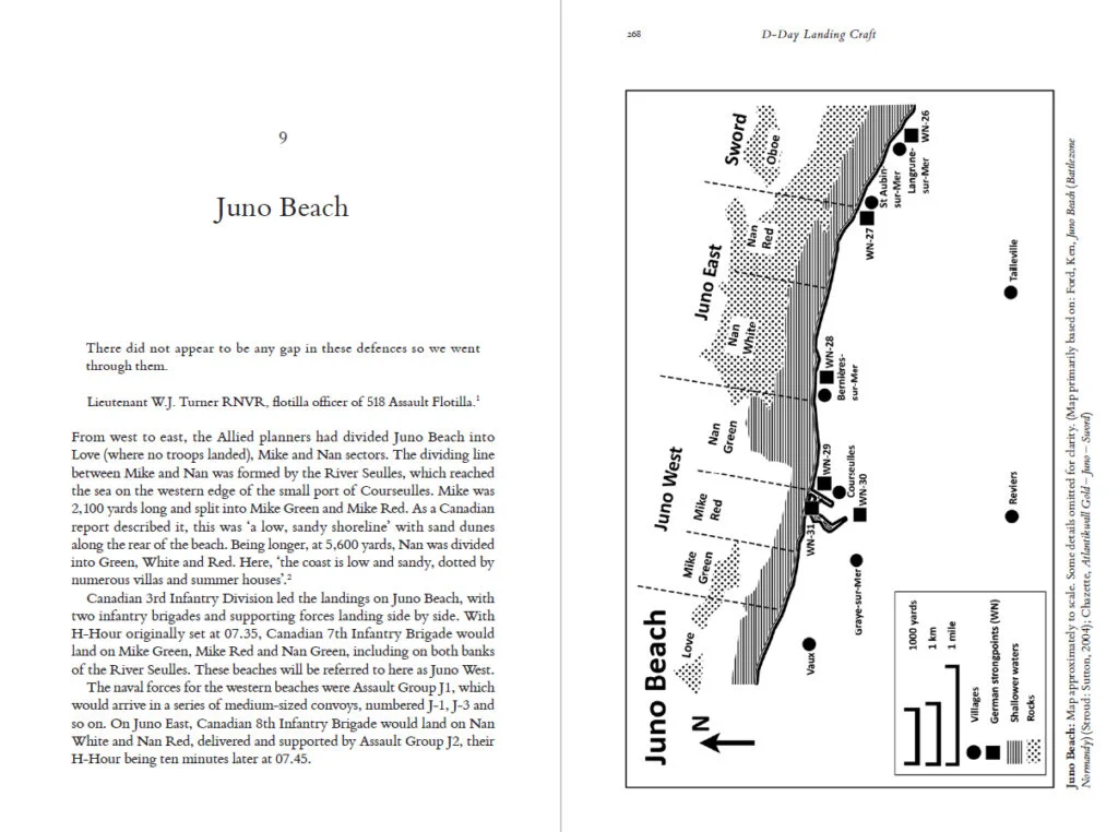 Sample pages from the book "D-Day landing craft"