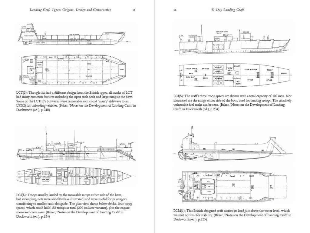 Sample pages from the book "D-Day landing craft"